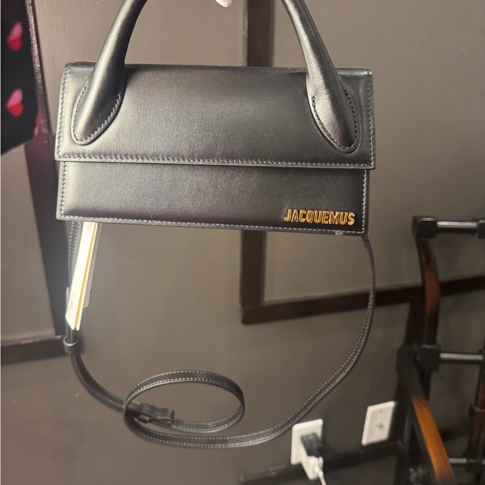 Jacquemus Black Mini Bag with Gold Logo